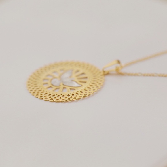 Dove Spirit Necklace | 18k Gold Filled - Picture 2 of 4
